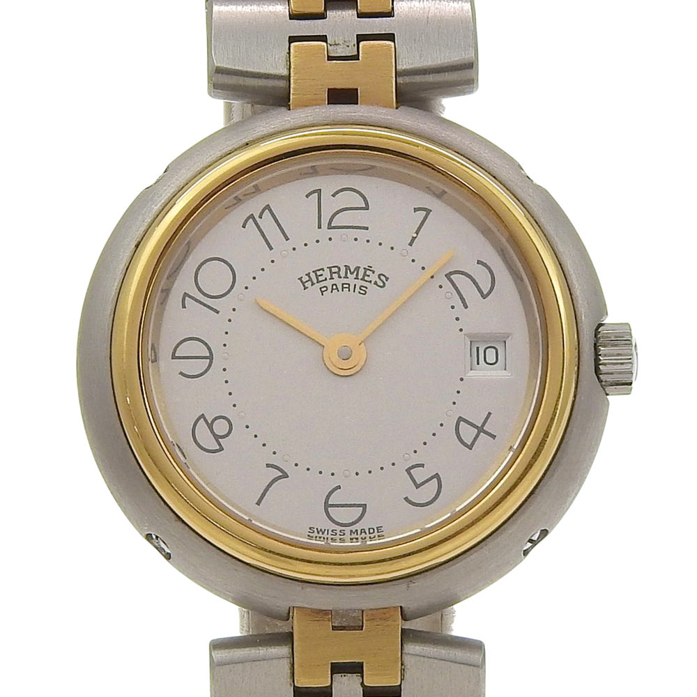 楽天市場】エルメス プロフィール コンビ メンズ SS GP 白文字盤