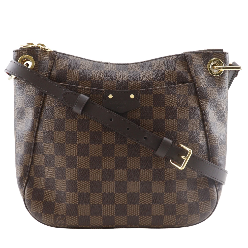 ルイ・ヴィトン LOUIS VUITTON サウスバンク ショルダーバッグ N42230 ダミエキャンバス 2017年 茶 DR4127 斜め掛け A5 ダブルファスナー Southbank レディース【中古】A+ランク