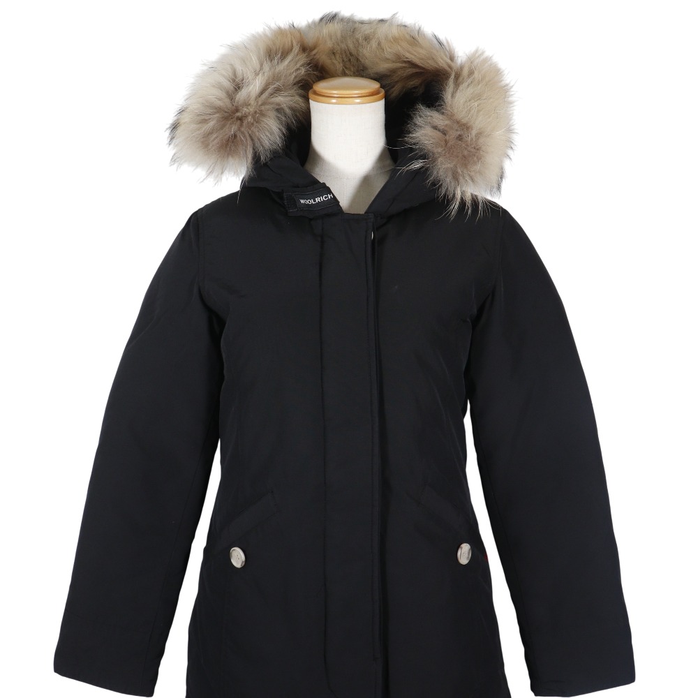 ウールリッチ WOOLRICH ダウンジャケット WKCPS2120 コットン×ナイロン 黒 キッズ【中古】A-ランク