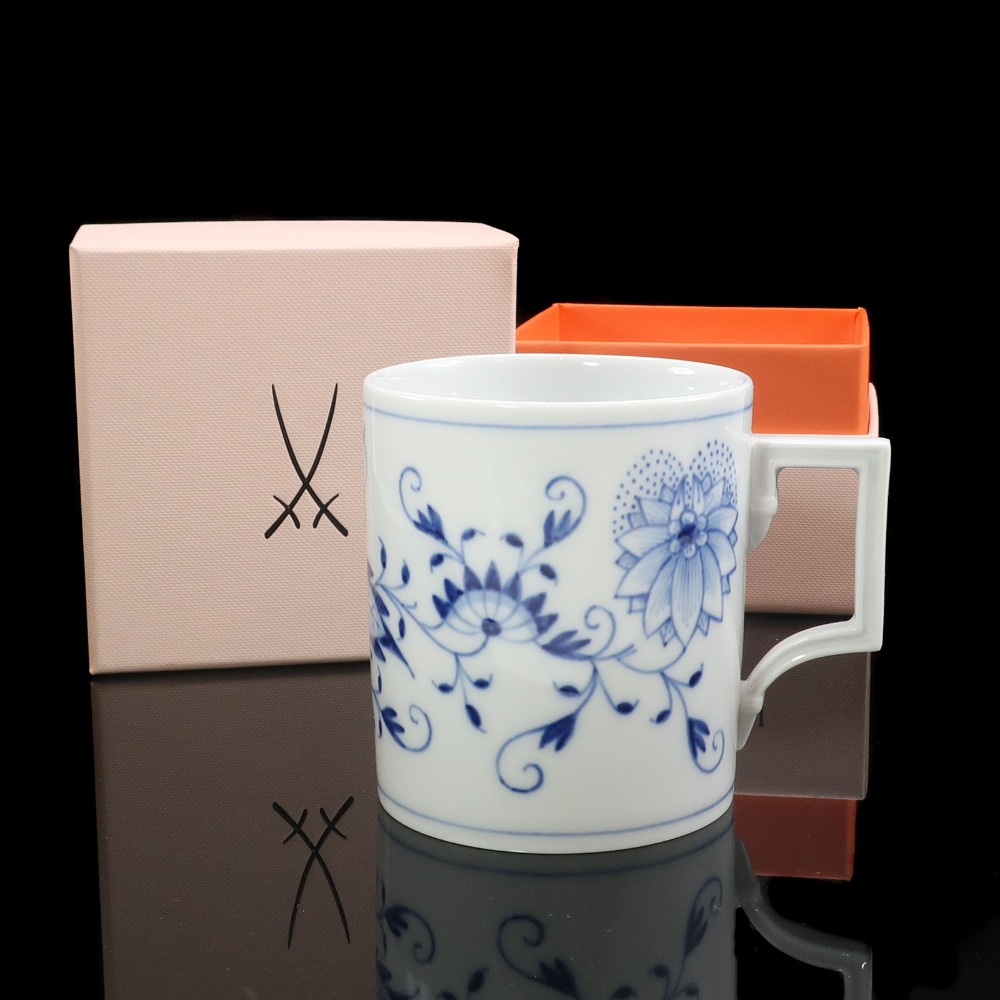 マイセン Meissen ブルーオニオン マグカップ 1客 食器 ポーセリン Blue Onion mug (1 cup) _【中古】A-ランク