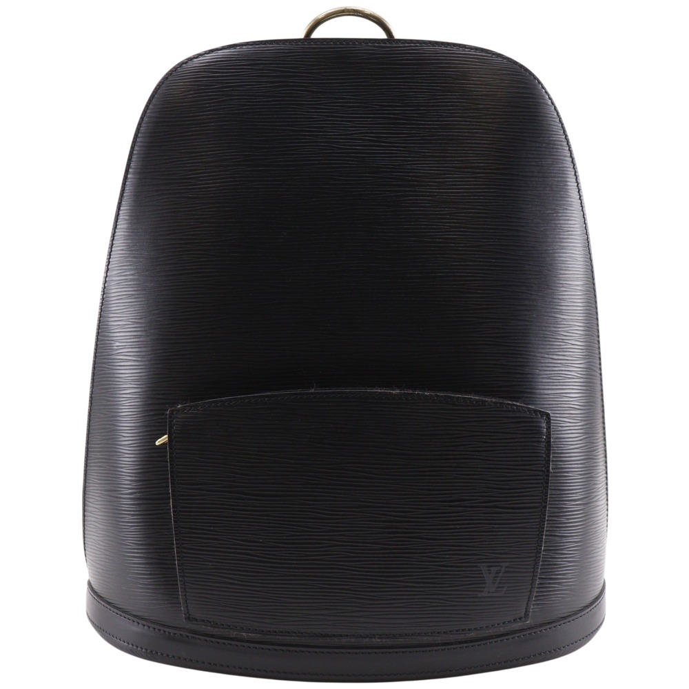 ルイ・ヴィトン LOUIS VUITTON ゴブラン リュック・デイパック M52292 エピレザー ノワール 1996年 黒 VI0936 肩掛け A5 ダブルファスナー Gobelins レディース【中古】
