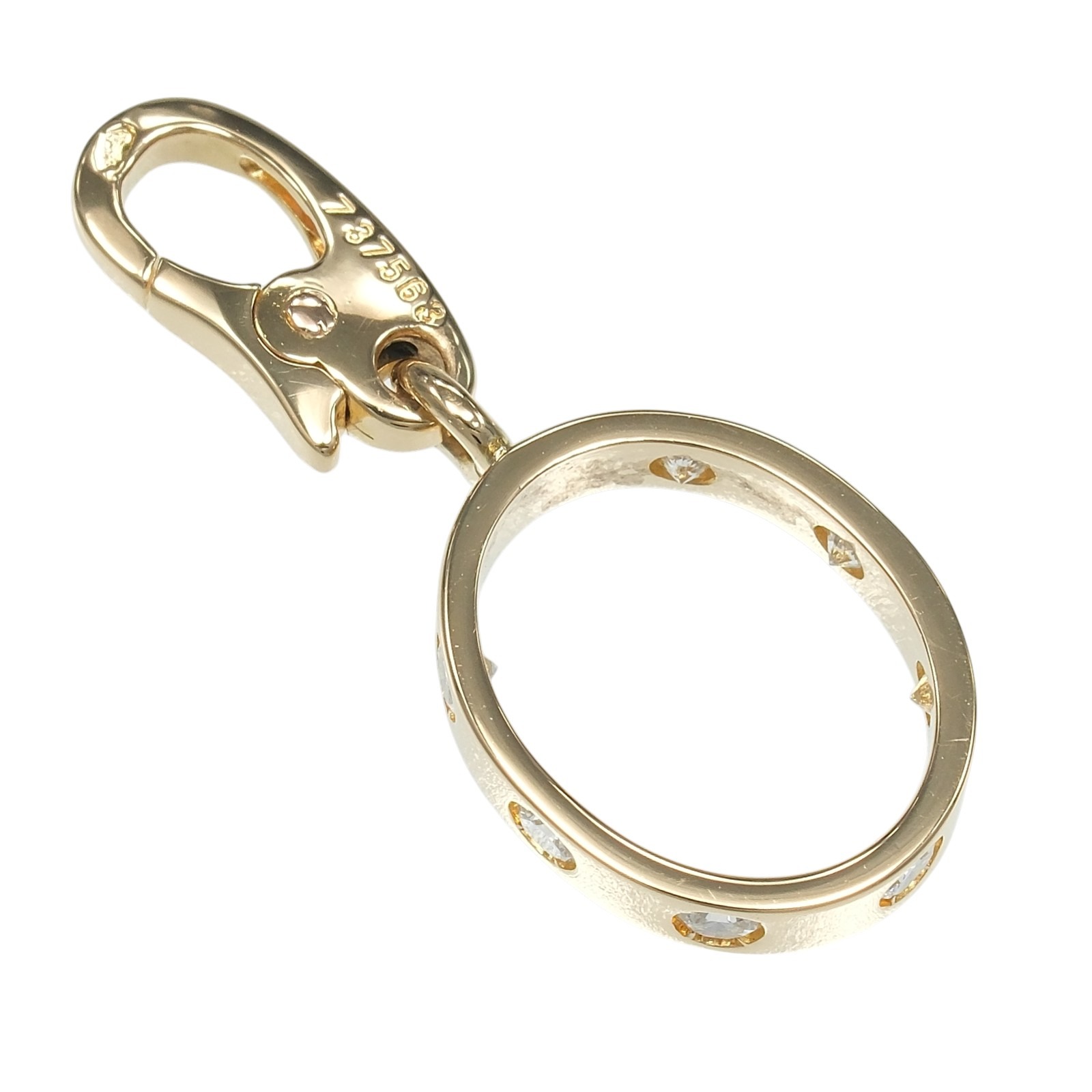 カルティエ ラブ チャーム ペンダントトップ K18YG イエローゴールド ダイヤモンド 約2.16g CARTIER【中古】Aランク