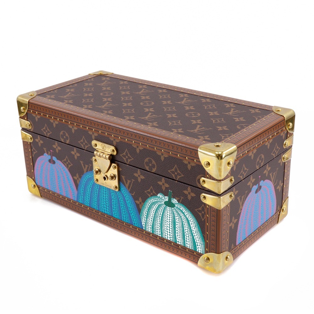 ルイ・ヴィトン LOUIS VUITTON コフレアクセソワール ジュエリーケース 時計＆ジュエリーケース 草間彌生 LV×YK M10124 モノグラムキャンバス 茶 Accessories ユニセックス【中古】A-ランク 903,000円