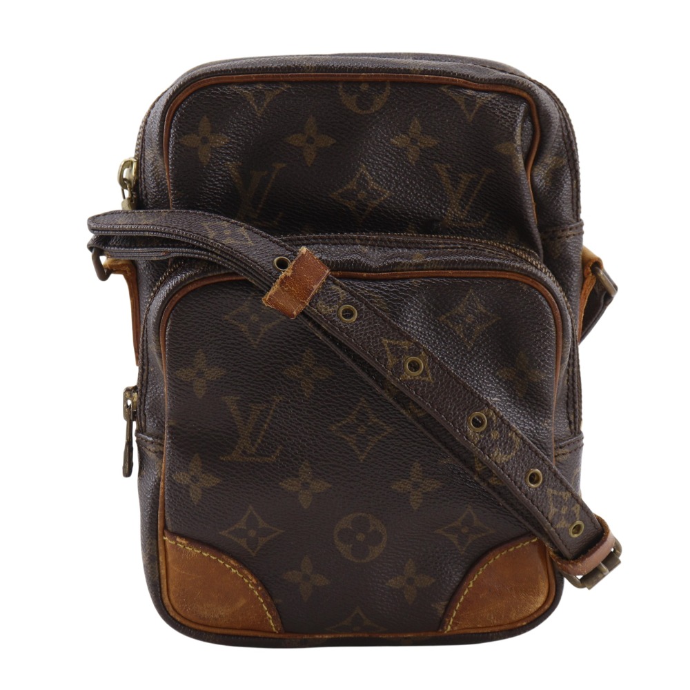 ルイ・ヴィトン LOUIS VUITTON アマゾン ショルダーバッグ ヴィンテージ M45236 モノグラムキャンバス 1986年 茶 863TH 斜め掛け ファスナー Amazon レディース【中古】B-ランク