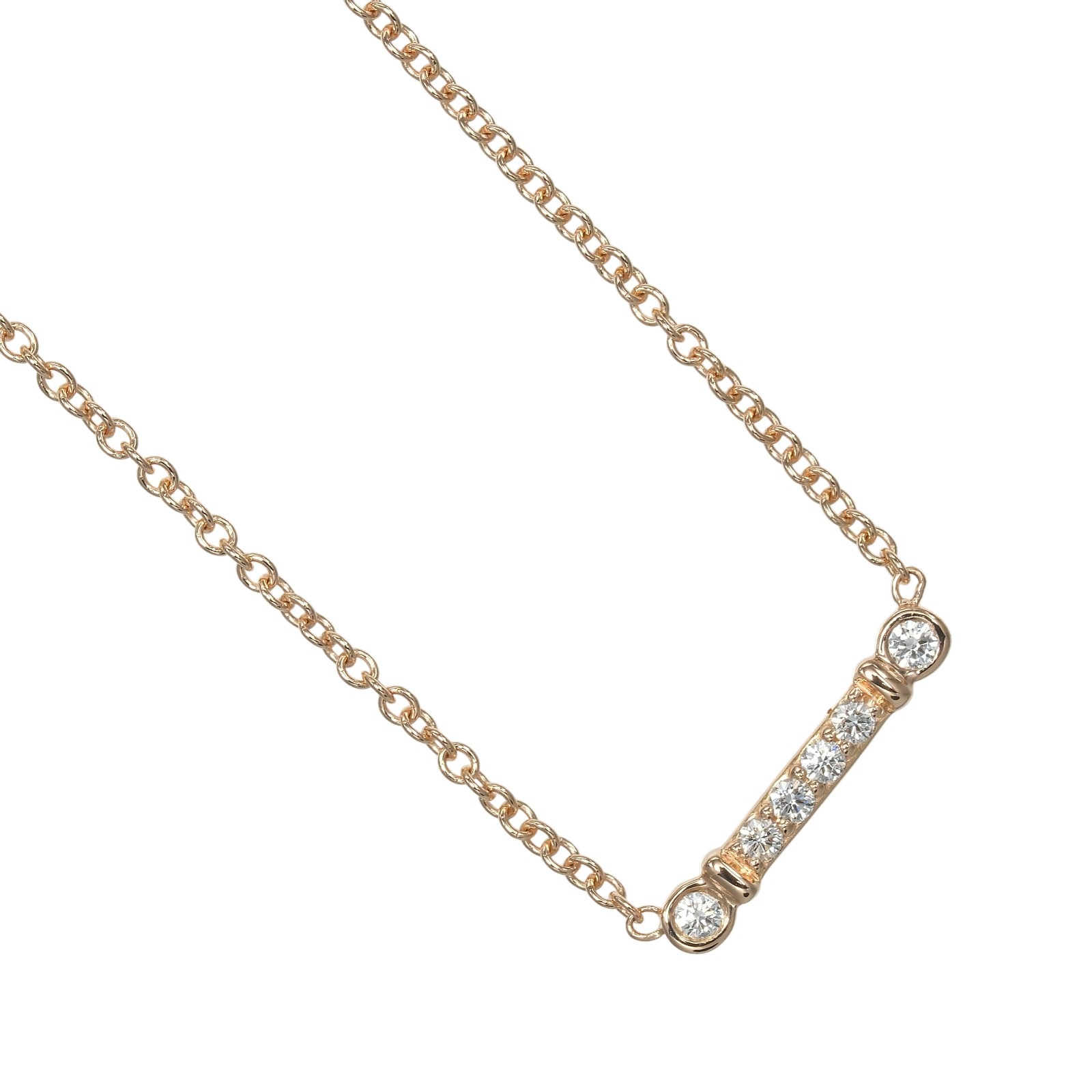 ティファニー ネックレス フルールドリス ステム K18PG ピンクゴールド ダイヤモンド 約1.85g TIFFANY&Co.【中古】Aランク|質にしきの【ブランド販売・買取】