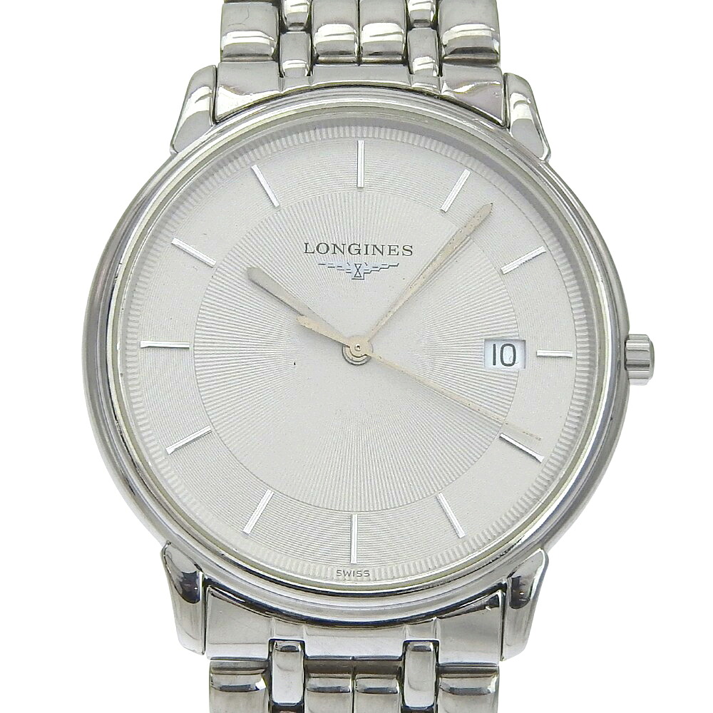 ロンジン LONGINES グランドクラシック 腕時計 L4.677.4 ステンレススチール クオーツ アナログ表示 グレー文字盤 Grand classic レディース【中古】 45,370円