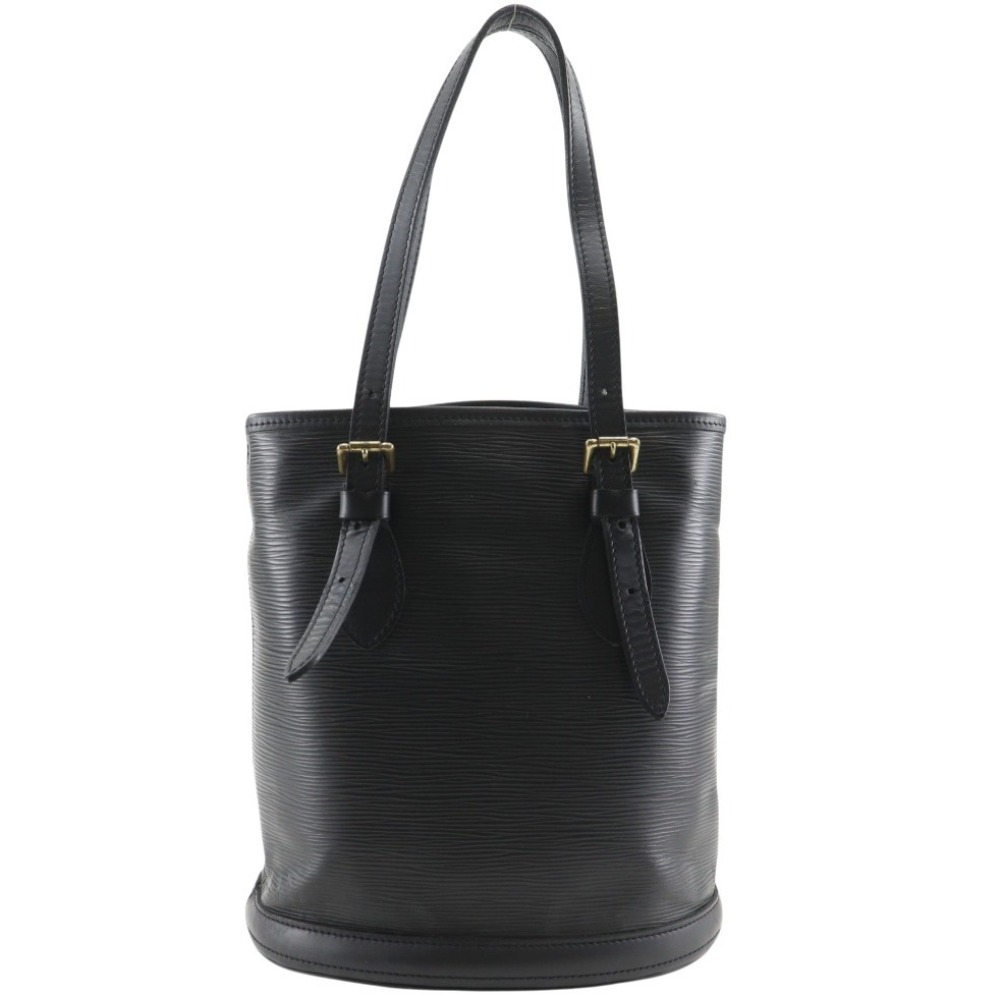 ルイ・ヴィトン LOUIS VUITTON バケットPM トートバッグ プチバケット M58992 エピレザー ノワール 2003年 黒 FL0093 肩掛け 手提げ A5 オープン Bucket PM レディース【中古】