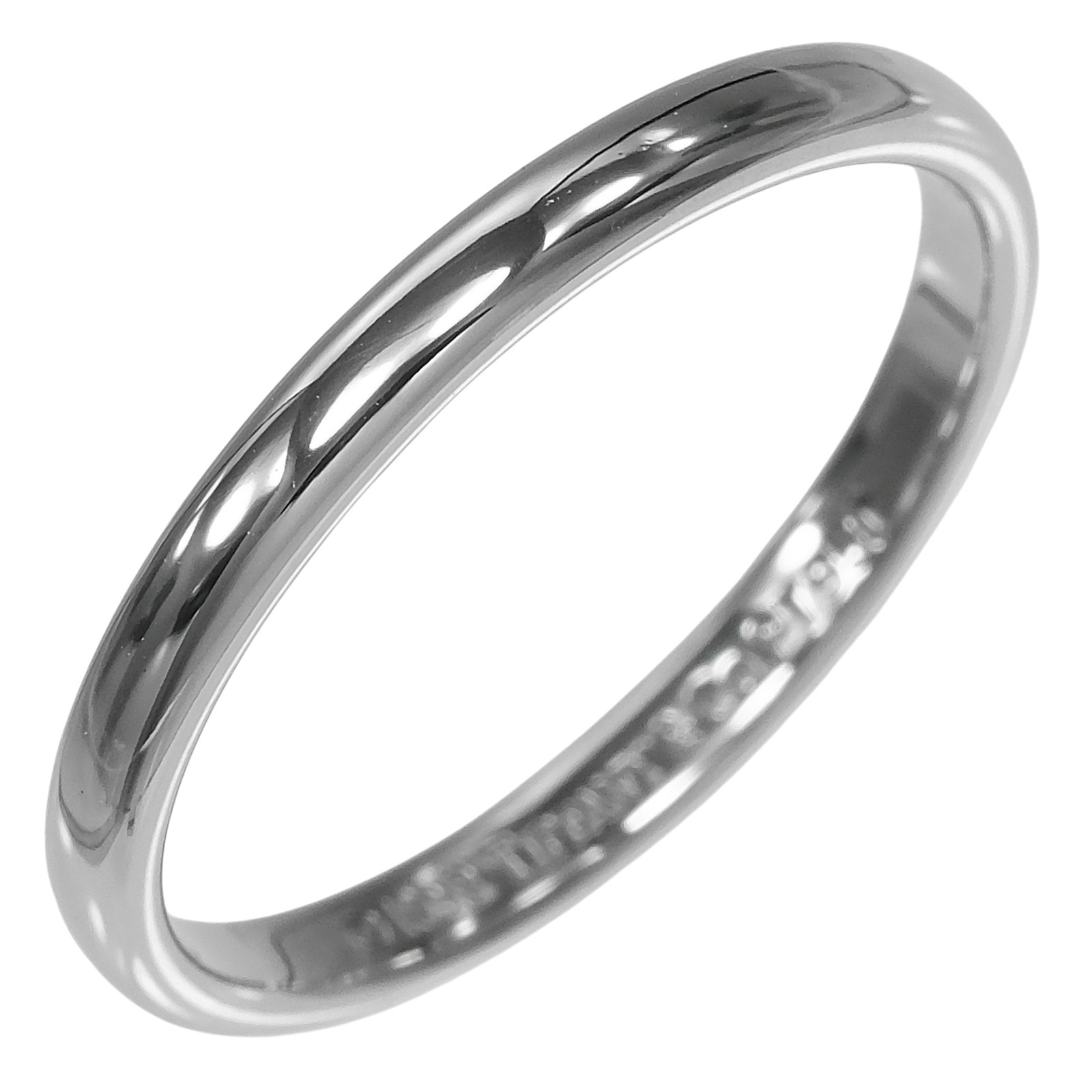 ティファニー リング フォーエバー クラシックバンド 8.5号 指輪 Pt950プラチナ 約2.44g TIFFANY&Co.【中古】Aランク｜質にしきの【ブランド販売・買取】
