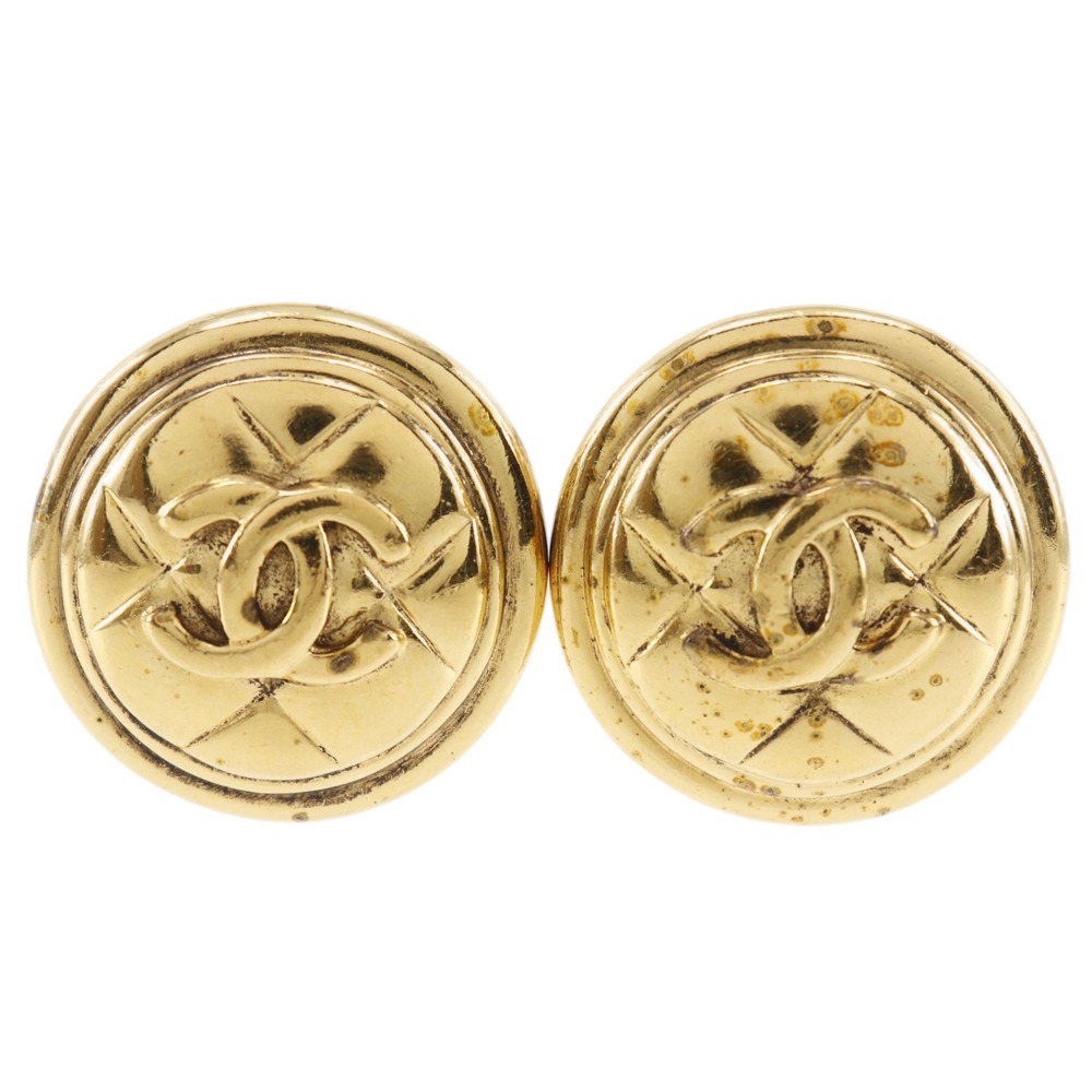 シャネル CHANEL ココマーク イヤリング マトラッセ 金メッキ 約28g COCO Mark レディース【中古】|質にしきの【ブランド販売・買取】