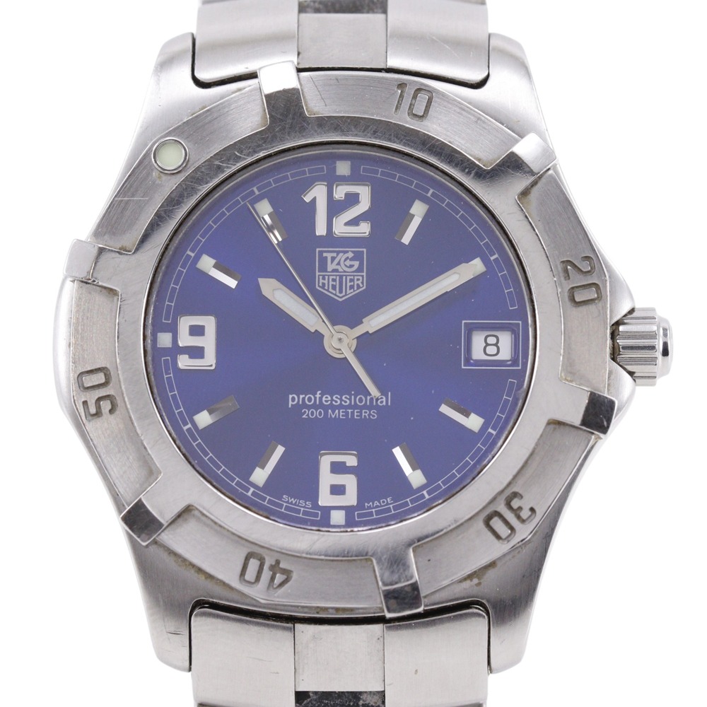 タグホイヤー TAG HEUER 2000エクスクルーシブ 腕時計 WN1112 ステンレススチール クオーツ アナログ表示 ブルー文字盤 2000 Exclusive メンズ【中古】｜質にしきの【ブランド販売・買取】