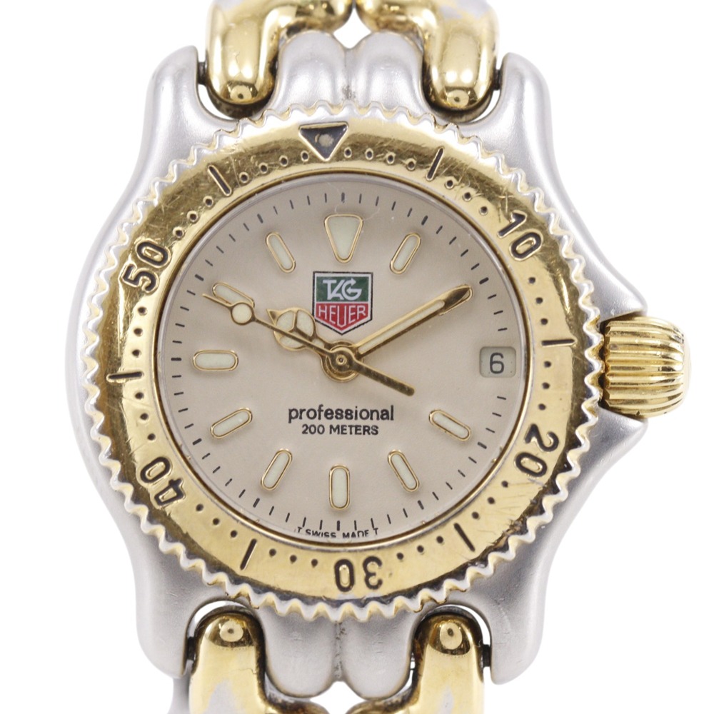 タグホイヤー TAG HEUER セル 腕時計 S95.708 ステンレススチール シルバー クオーツ アナログ表示 アイボリー文字盤 cell レディース【中古】｜質にしきの【ブランド販売・買取】