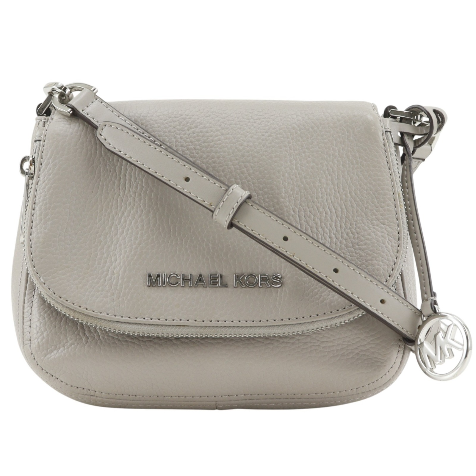 マイケルコース Michael Kors ショルダーバッグ 35F9SBFC1L レザー グレー 斜め掛け 肩掛け マグネットタイプ レディース【中古】A-ランク｜質にしきの【ブランド販売・買取】