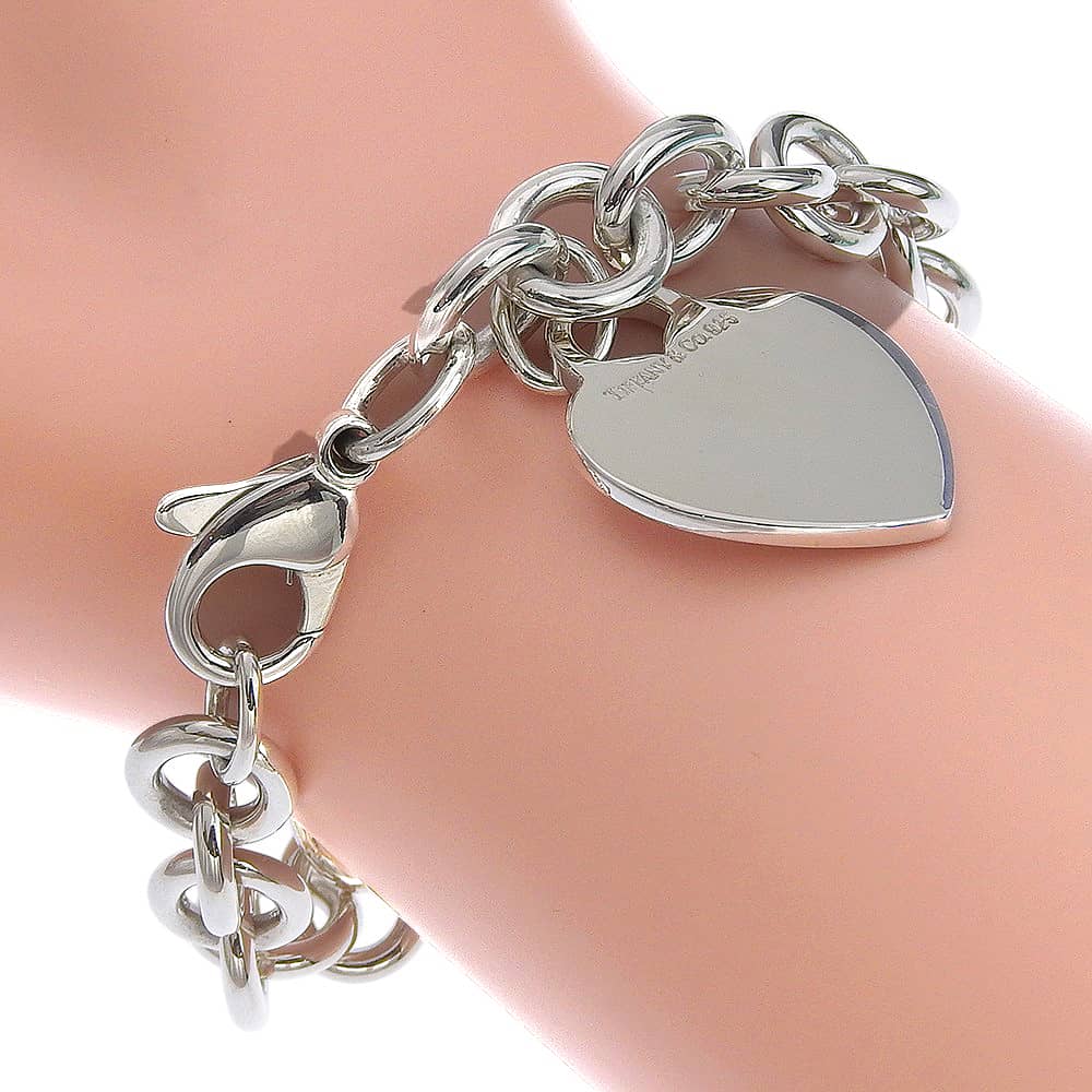 ティファニー TIFFANY&Co. リターントゥ ブレスレット ハートタグ シルバー925 約34.6g Return to ユニセックス【中古】|質にしきの【ブランド販売・買取】