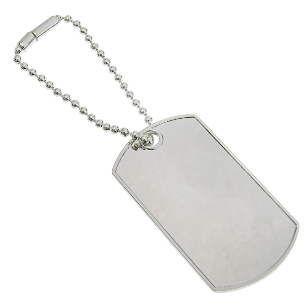 グッチ GUCCI ドッグタグ キーホルダー チャーム シルバー925 Dog tag ユニセックス【中古】A-ランク｜質にしきの【ブランド販売・買取】