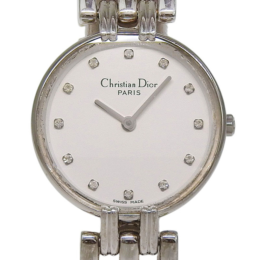クリスチャンディオール Dior バキラ 腕時計 D44-120 ステンレススチール クオーツ アナログ表示 白文字盤 Bakira レディース【中古】|質にしきの【ブランド販売・買取】