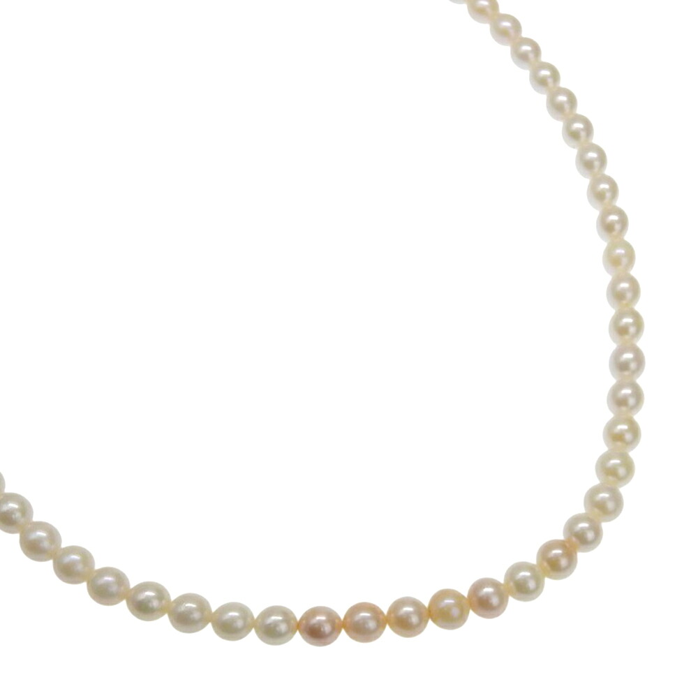 真珠 ロング ネックレス6.4～6.7ｍｍ パール&times;シルバー 約53.6g Pearl Long レディース【中古】A-ランク｜質にしきの【ブランド販売・買取】 22,052円