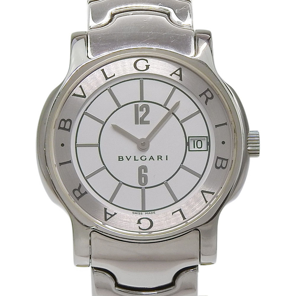 ブルガリ BVLGARI ソロテンポ 腕時計 ST35S ステンレススチール クオーツ アナログ表示 白文字盤 Solo tempo メンズ【中古】A-ランク｜質にしきの【ブランド販売・買取】 59,400円