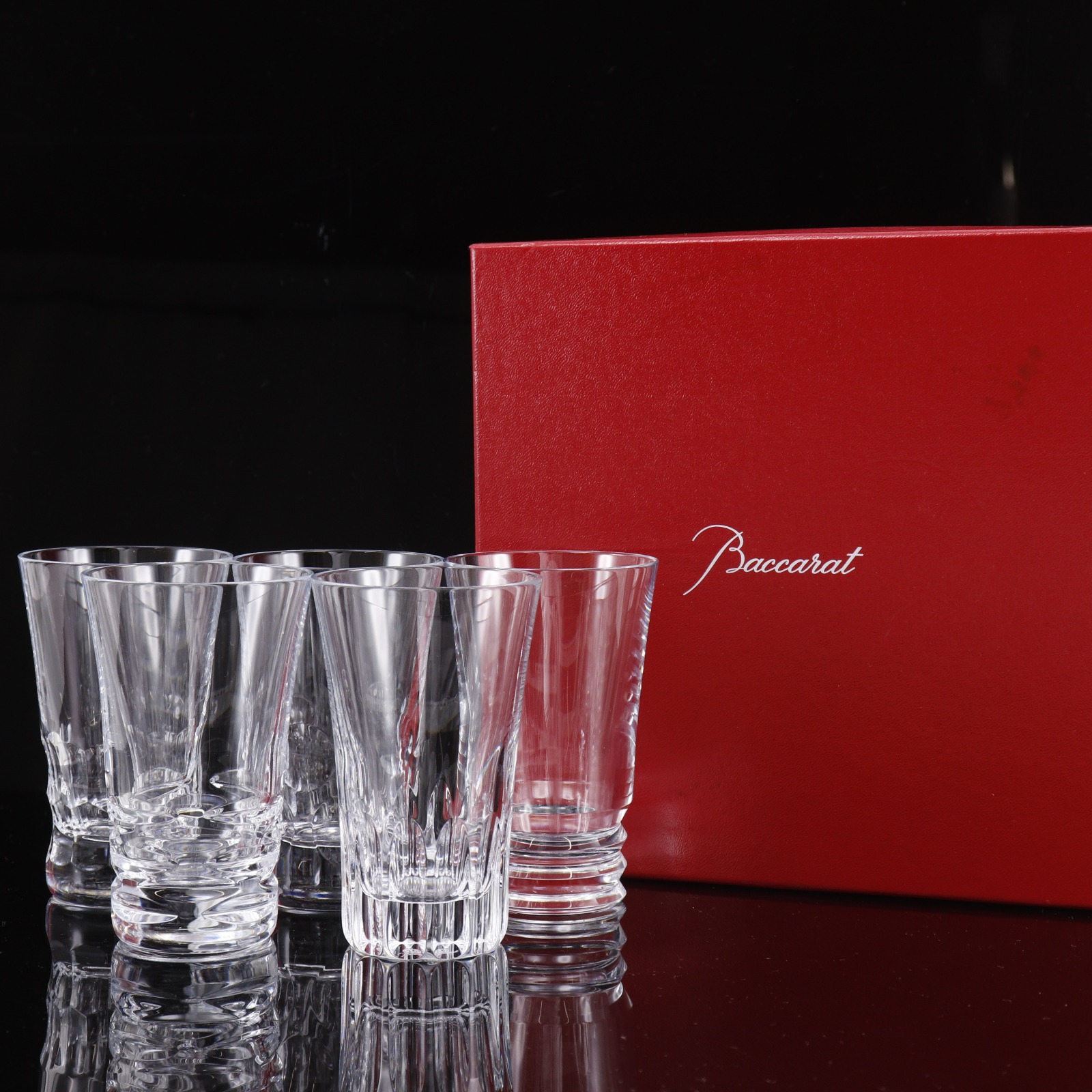 バカラ Baccarat ベルーガ グラス 5客セット クリスタル Beluga _【中古】Aランク|質にしきの【ブランド販売・買取】