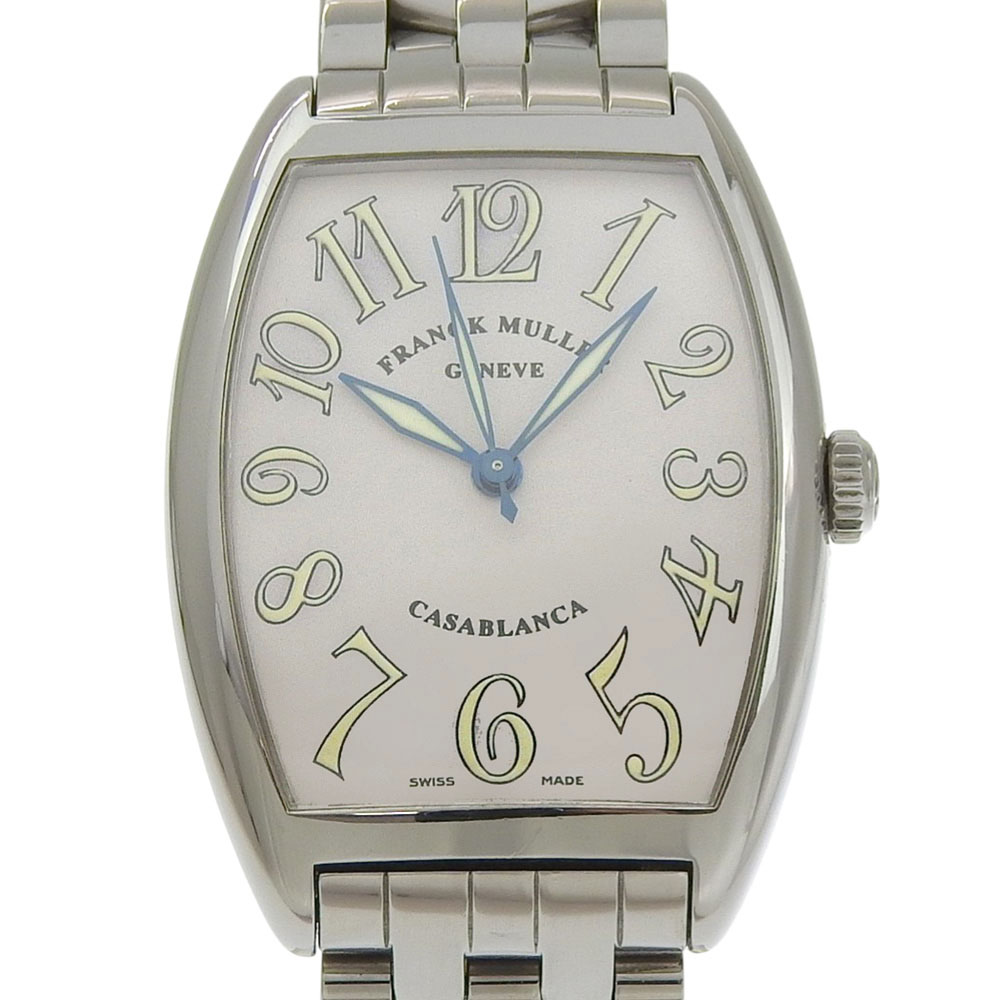 フランクミュラー FRANCK MULLER カサブランカ 腕時計 cal.2800 2852 ステンレススチール 自動巻き アナログ表示 白文字盤 Casablanca メンズ【中古】|質にしきの【ブランド販売・買取】