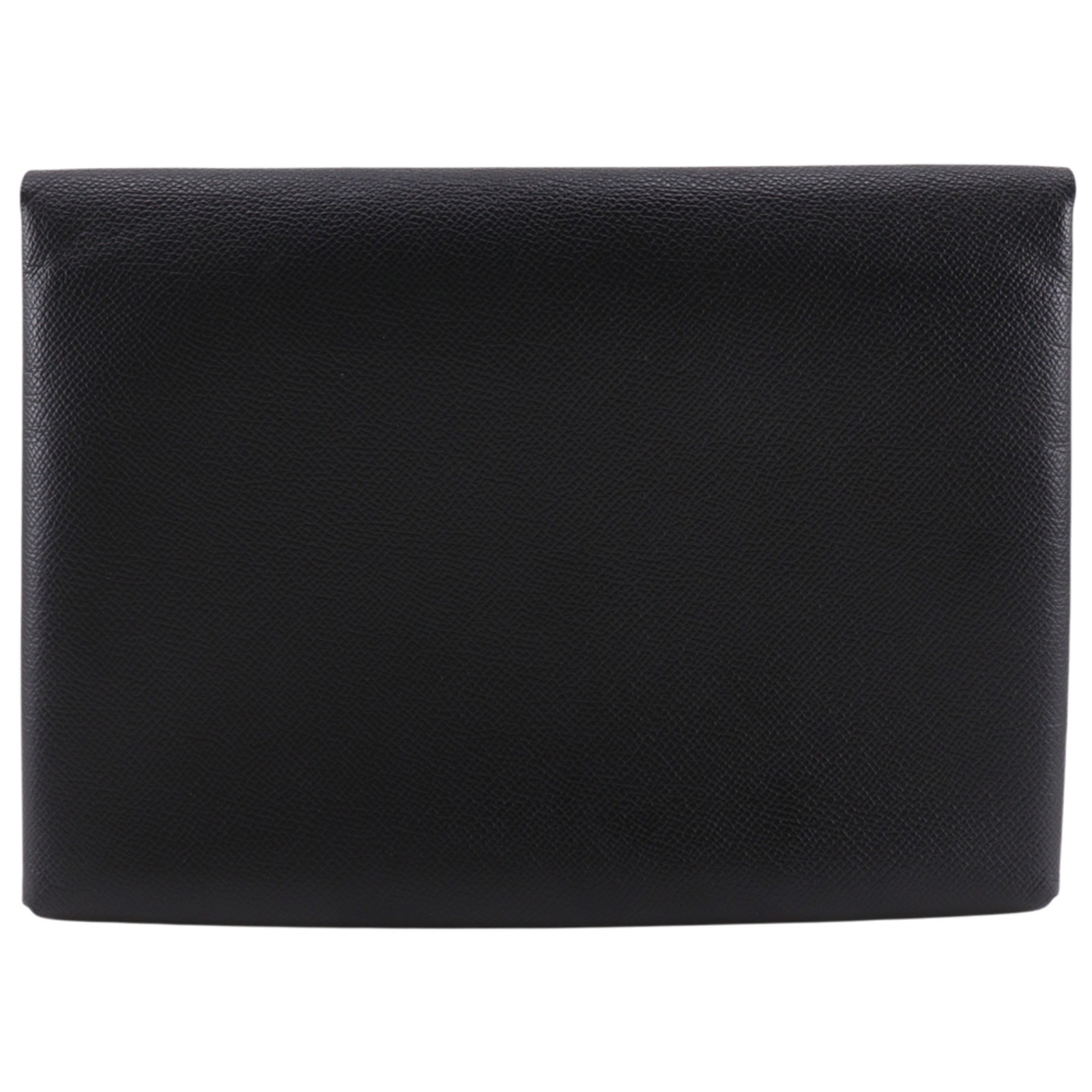エルメス HERMES カルヴィGM クラッチバッグ ヴォーエプソン 2018年 黒/緑 C A5 スナップボタン Calvi GM ユニセックス【中古】｜質にしきの【ブランド販売・買取】