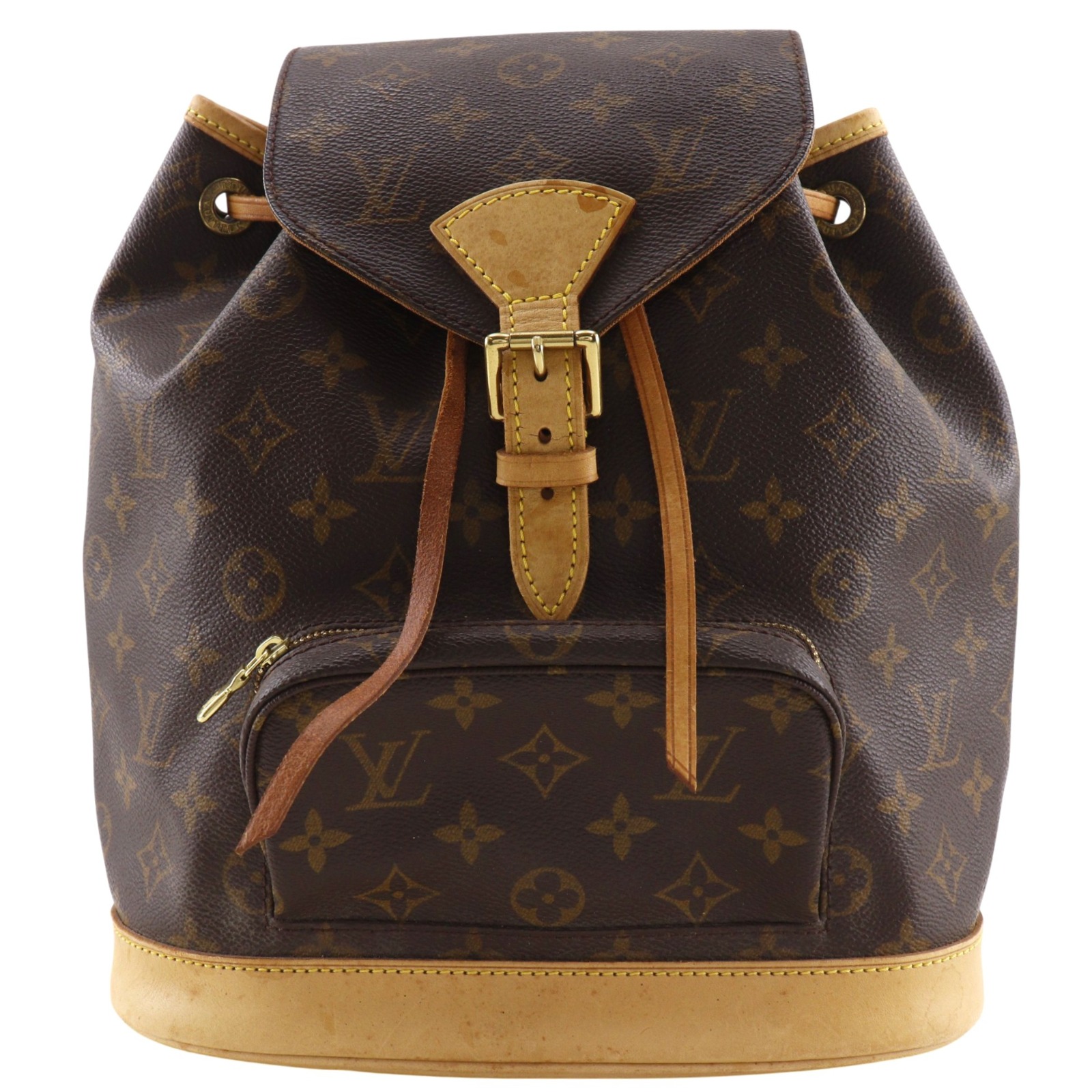ルイ・ヴィトン LOUIS VUITTON モンスリMM リュック・デイパック M51136 モノグラムキャンバス 1999年 茶 SP0969 肩掛け 手提げ 2way A5 ベルト金具 MontsourisMM レディース【中古】｜質にしきの【ブランド販売・買取】