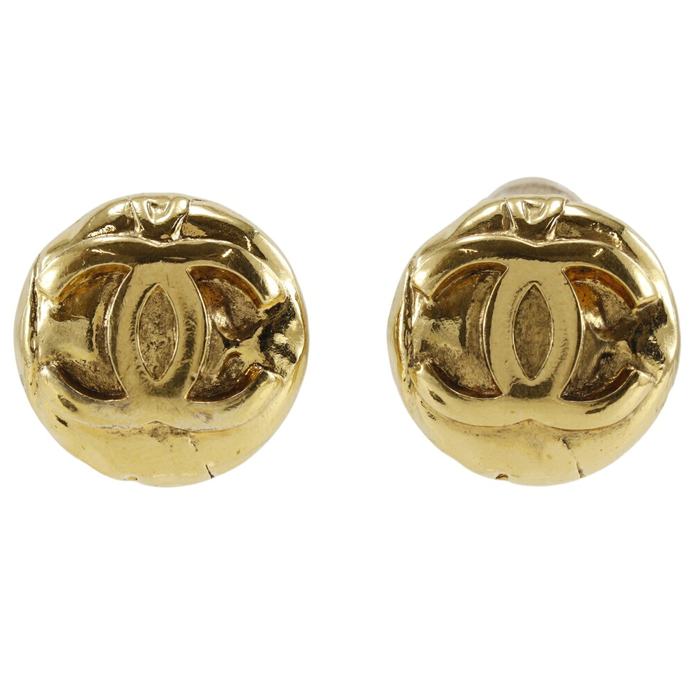 シャネル CHANEL ココマーク イヤリング ヴィンテージ 金メッキ 1996年 96A 約15.5g COCO Mark レディース【中古】|質にしきの【ブランド販売・買取】