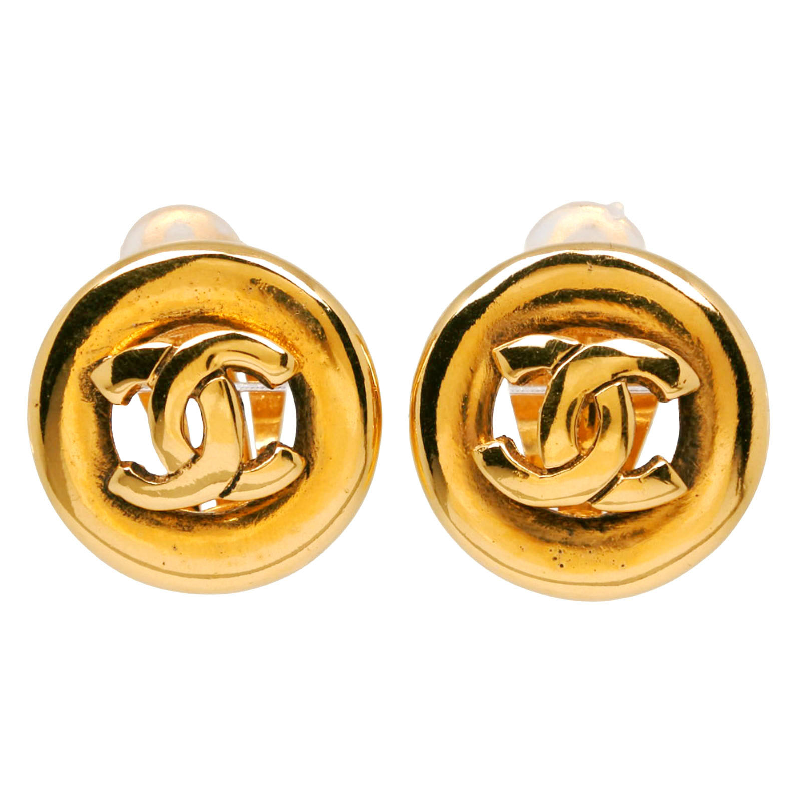 シャネル CHANEL ココマーク イヤリング ヴィンテージ 金メッキ 約14.5g COCO Mark レディース【中古】｜質にしきの【ブランド販売・買取】