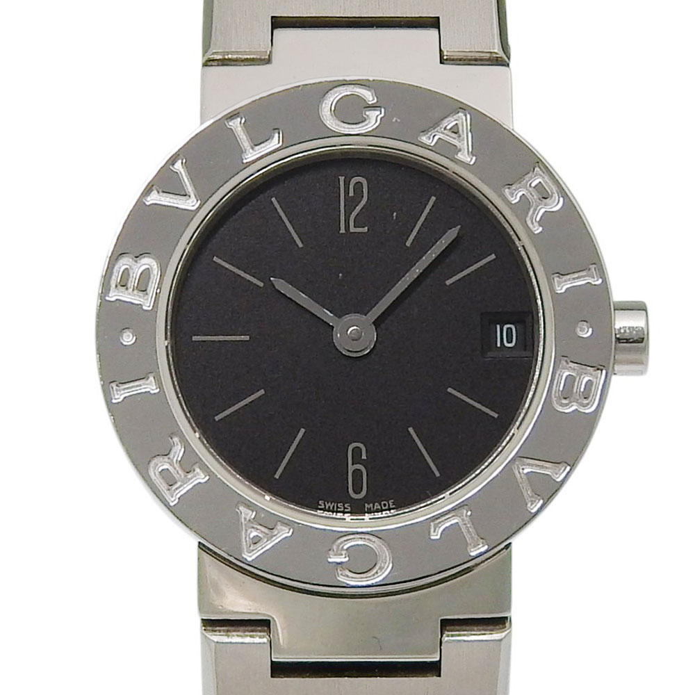ブルガリ BVLGARI ブルガリブルガリ 腕時計 BB23SS ステンレススチール クオーツ アナログ表示 黒文字盤 Bvlgari Bvlgari レディース【中古】｜質にしきの【ブランド販売・買取】