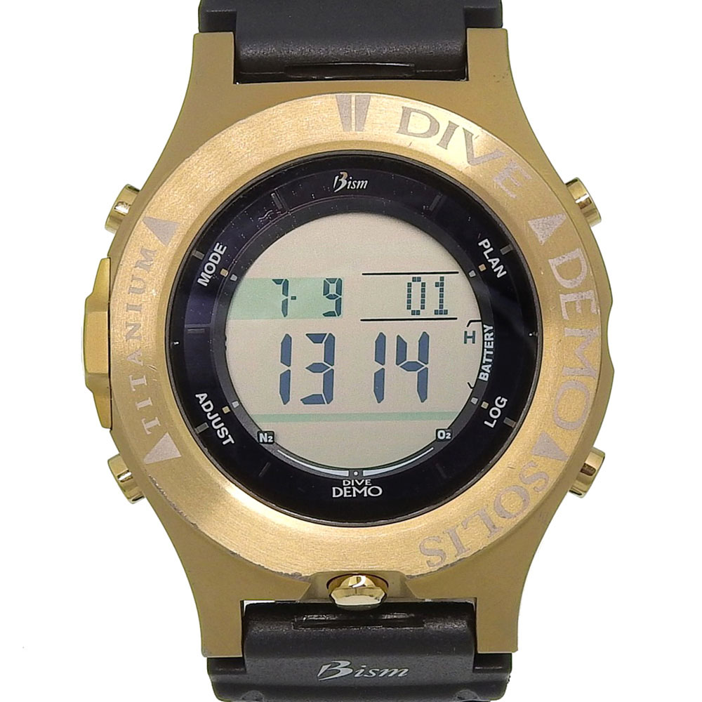 DIVE DEMO SOLIS 4GS 腕時計 ラバー&times;チタン ソーラー時計 デジタル表示 DIVE DEMO SOLIS 4GS メンズ【中古】｜質にしきの【ブランド販売・買取】