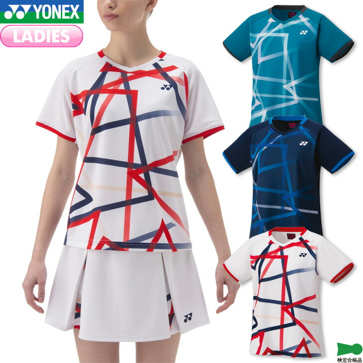 バドミントンウエア 楽天市場】ヨネックス バドミントンウェア レディース ゲームシャツ
