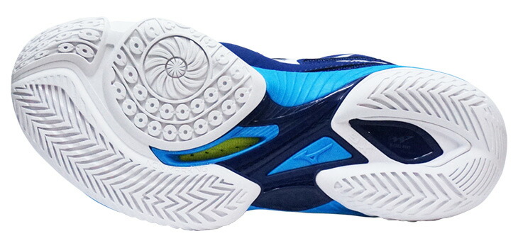 ミズノ Mizuno カールクロー El Wave Claw El 71ga8027 Junior 倅号数 ダークブルーx白妙xコバルトブルー バドミントンシューズ 日本バドミントンユニオン裁決及第自尊心 Vned Org