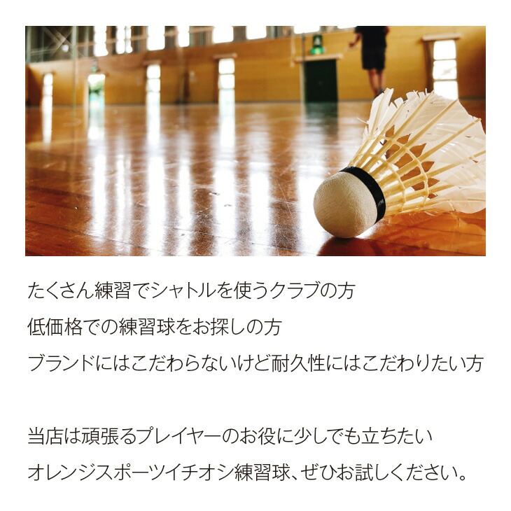 市場 当店イチオシ 3ダース バドミントン 練習球 Ns6 高耐久練習シャトル シャトル