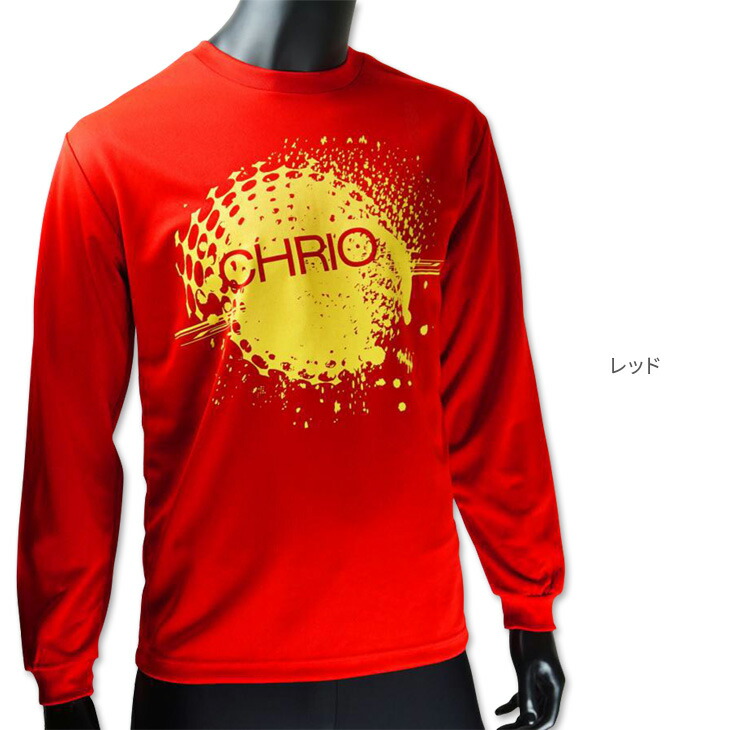 CHRIOクリオトレーニングTシャツ(長袖)LST19ユニ男女兼用Tシャツスポーツウェアトレーニングウェア陸上マラソントラック