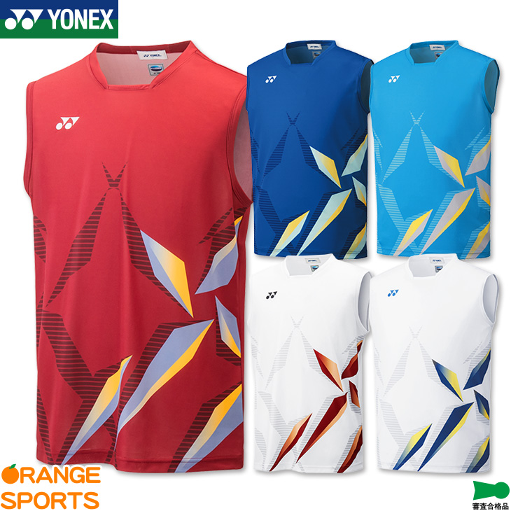 ヨネックス YONEX ゲームシャツ ノースリーブ 67％以上節約 10408 メンズ ユニフォーム 【99%OFF!】 日本バドミントン協会審査合格品 テニス ゲームウェア 男性用 バドミントン