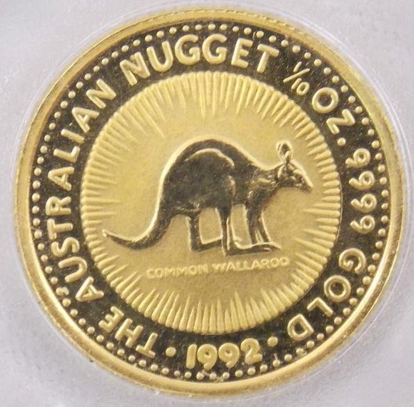 カンガルー金貨 オーストラリア 1/10オンス 流通品 1991年 純金 カンガルー金貨 1/10オンス 3.11g 流通品 1991年 K24 24金