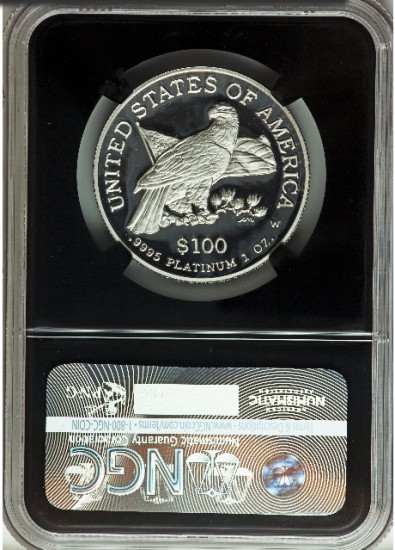 2003-W$100One-OuncePlatinumEaglePR70UltraCameoNGC