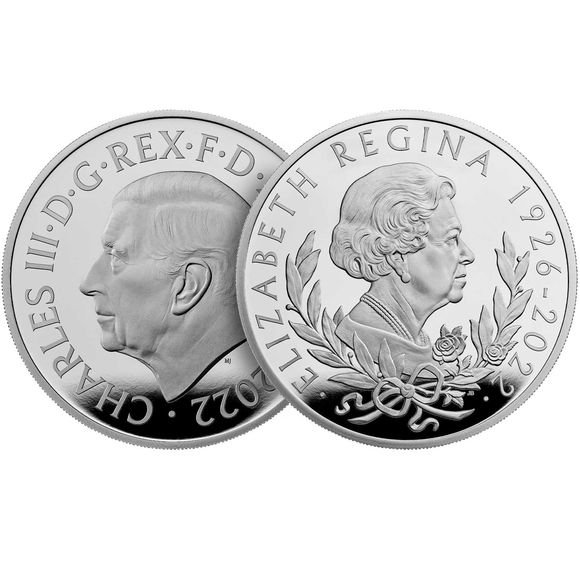 2022 1オンス イギリス エリザベス2世女王陛下 銀貨(新国王チャールズ3