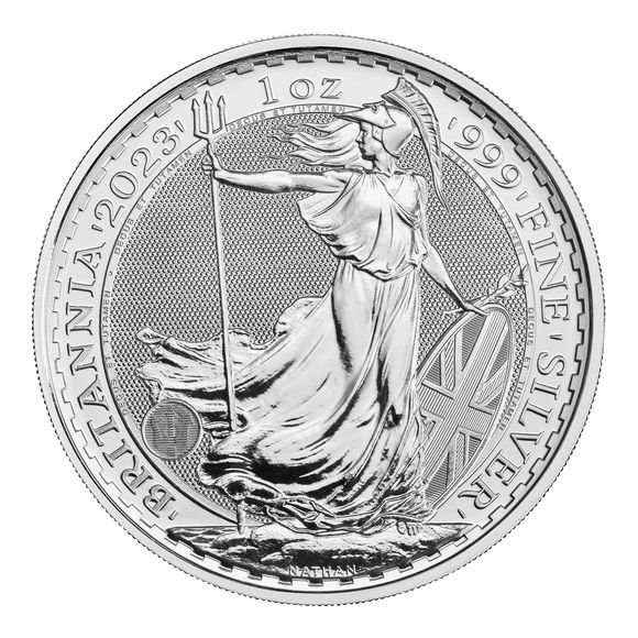2023 1オンス イギリス ブリタニア銀貨 □セット (39mmクリアーケース 