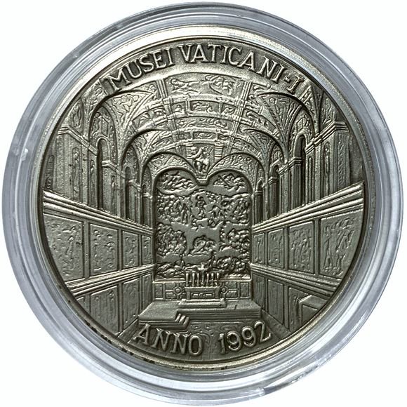 銀製 バチカン美術館 アダムの創造 ミケランジェロ 銀メダル 銀貨