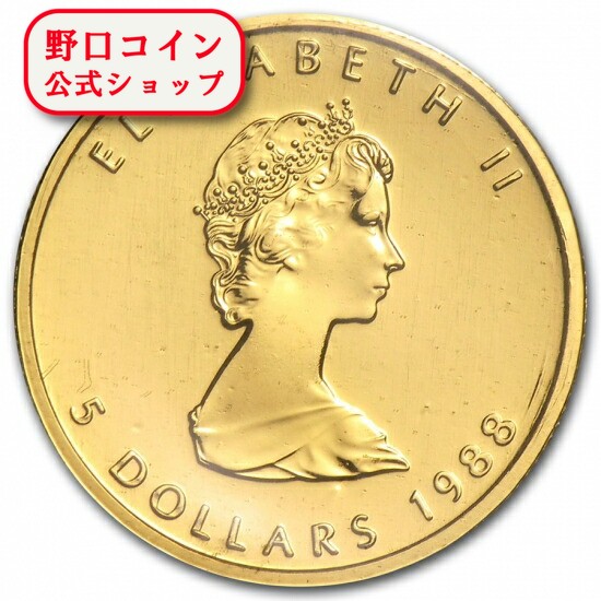 楽天市場】メイプルリーフ金貨 1/10オンス 1988年 純金 24金