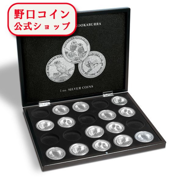 即納 　 コインケースBOX  オリジナルクリアケース入りクッカバラ銀貨1オンス専用 【20枚収納可能】@173087368