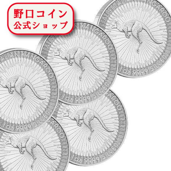 即納  2024 1オンス オーストラリア カンガルー銀貨 ■【5枚】セット 41mmクリアケース付き 新品未使用@179323780