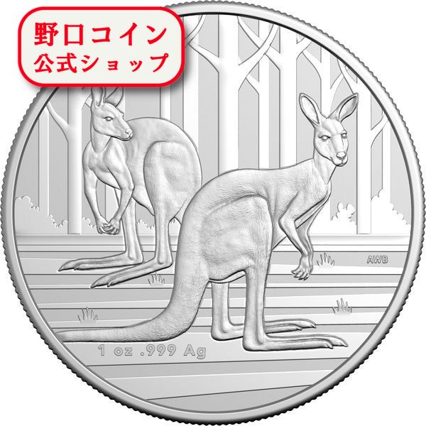 即納 2024 1オンス オーストラリア RAM製カンガルー銀貨 【BU】 1ドル (40mmクリアケース付き) 新品未使用@182685087