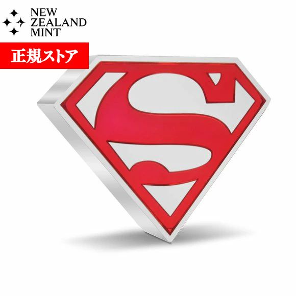 即納・追跡可 　 2021 ニウエ スーパーマン紋章盾 2ドル銀貨 1オンス プルーフ 箱とクリアケース付き 【PR】【特選】