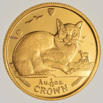 楽天市場】即納 1997 マン島キャット金貨 ロングヘアースモーク