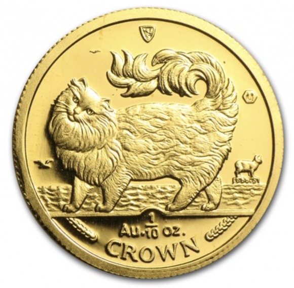 楽天市場】K24 マン島 キャット 金貨 コイン 1/25オンス 1.24g