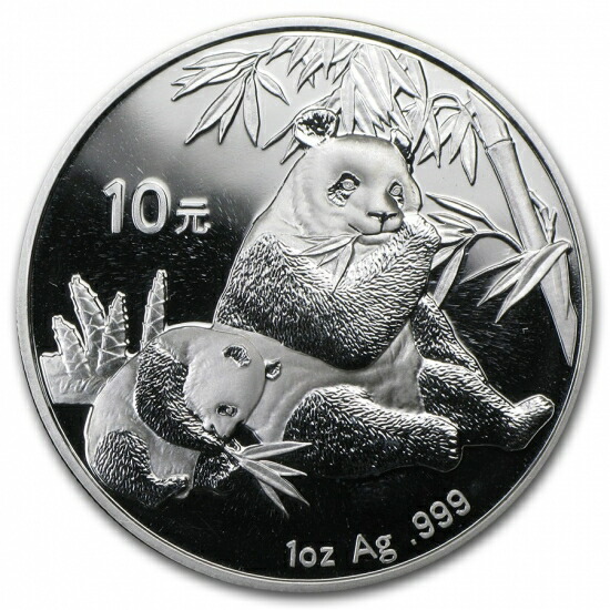 楽天市場】即納 新品未使用 2011 中国 パンダ銀貨1オンス クリア