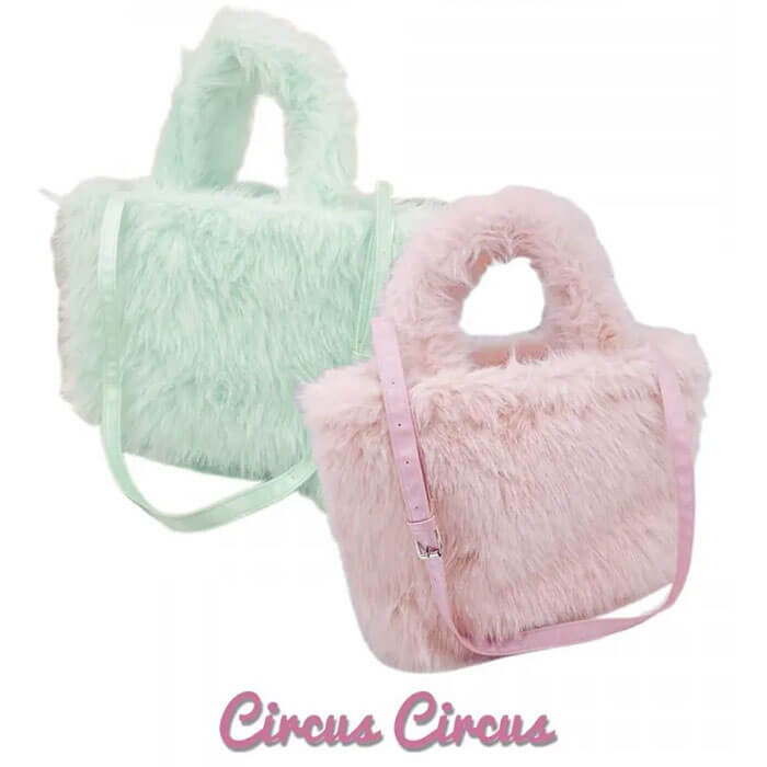 ※SALE 30％OFF ※ circus circus サーカスサーカス Glittery Fur Carry Bag CCB-0072 お出かけ バッグ カバン キャリーバッグ｜ペットグッズストアNONKORO-LIFE 9,443円