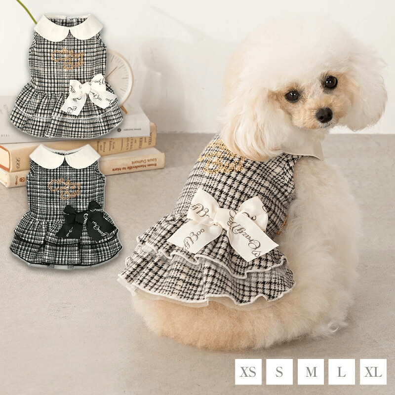 楽天市場】クレイジーブー CRAZYBOO 腰リボンチェックワンピ【犬服
