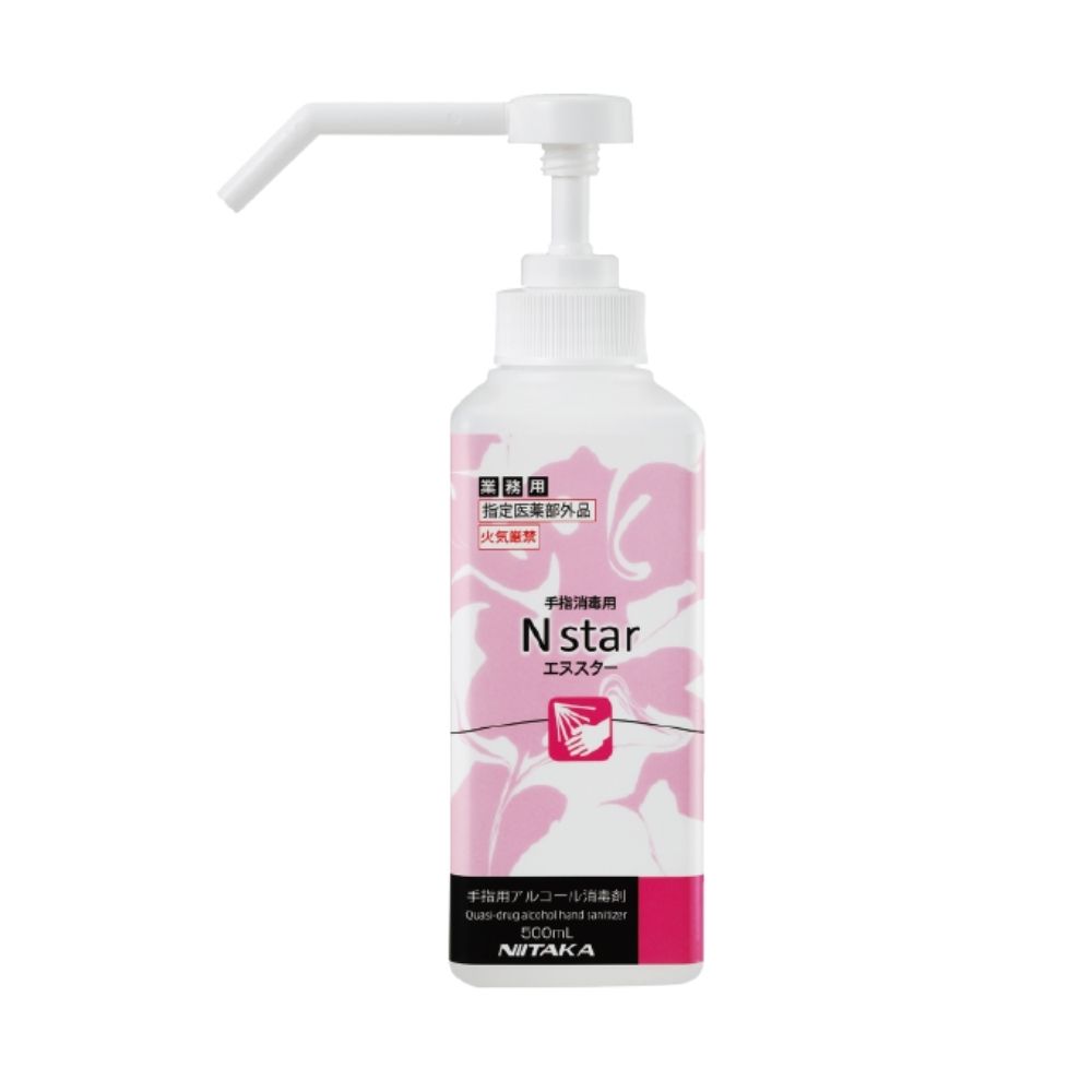 【期間限定P2倍】 ニイタカ　手指消毒用　エヌスター　500ml×12本入【取り寄せ商品・即納不可・代引き不可・返品不可】
